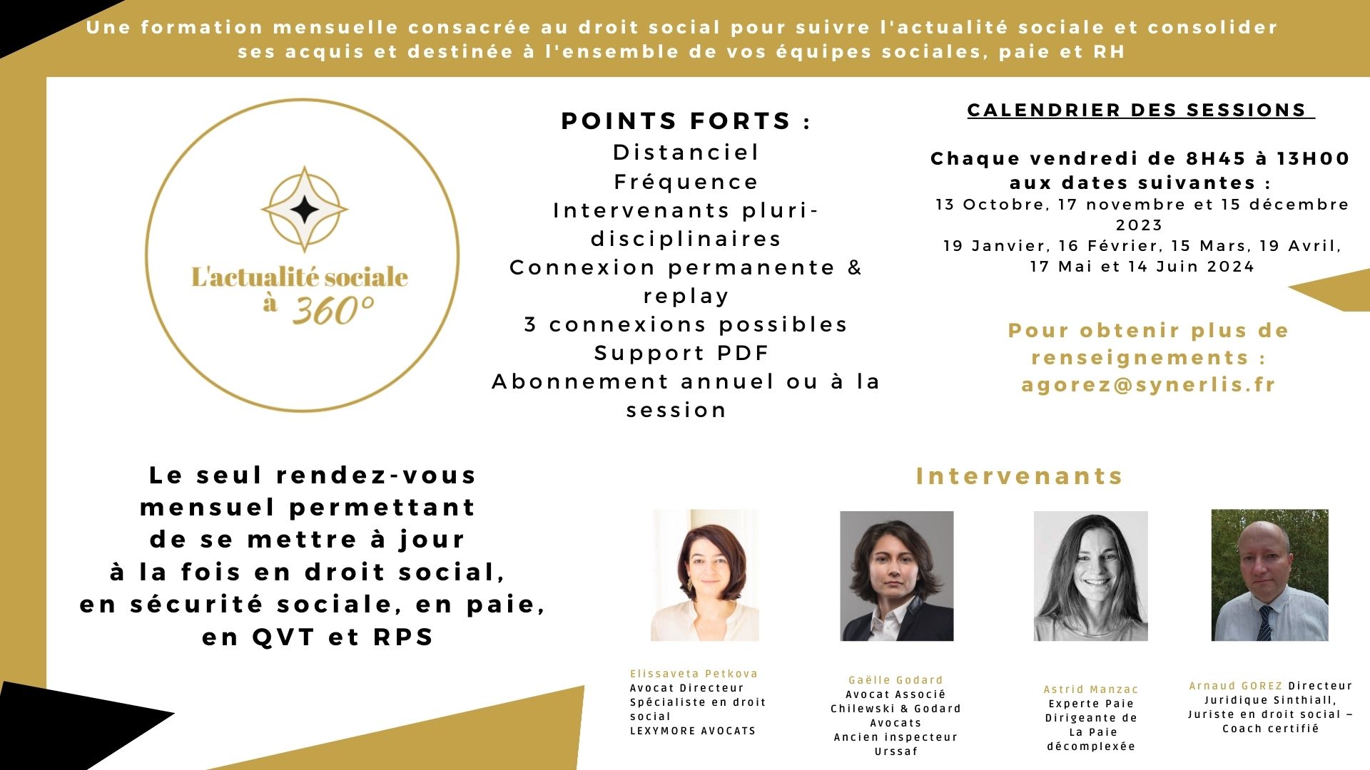 L’actualité sociale à 360 ° : droit social, paie, RH